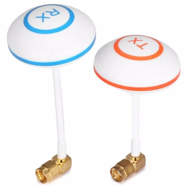 

Xiangtat FPV 5.8GHz Antenna Clover Leaf Mushroom Aerial Set with L Style RP-SMA Plug for RC Helicopter