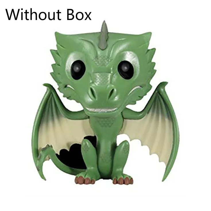 FUNKO POP оригинальная Игра престолов Коллекция Модель игрушки дрогон VISERION RHAEGAL JON снежные фигурки кукол игрушка - Цвет: No Box