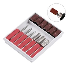 1Set Stainless Steel Milling Cutters Drill Electric Manicure Drill Accessories Nail Drill Bits For Remove Polish Nail Art Tools