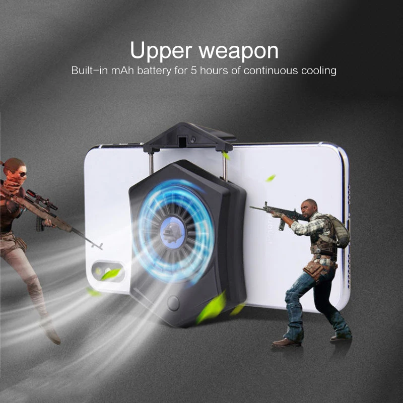  Mobile Phone Cooler Fan Holder Cooling Pad Gamepad Game Gaming Shooter Mute Radiator Controller Hea
