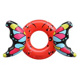 160x110 см 3D бабочки плавание кольцо взрослых воды круг ПВХ утолщение спасательный круг для летний плавательный инструменты аксессуары