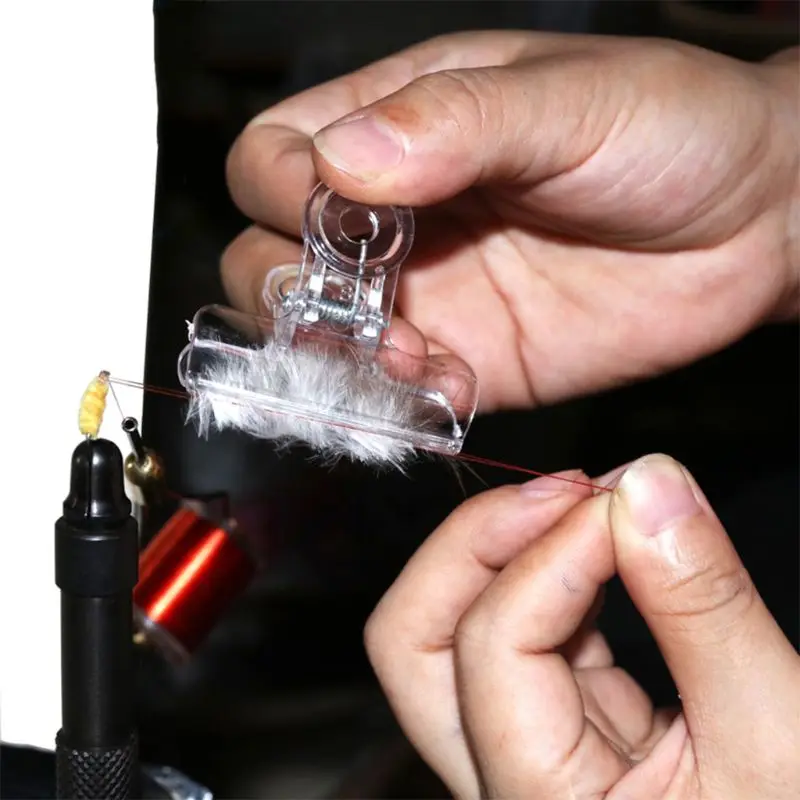 

S/M/L/XL Set Fly Fishing Hook Binding Tool CDC Feather Clip Hackle Holding Tools Fly Fishing Accessories