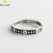 Flyleaf 925 Sterling Silver Rings For Women Do The Old Cubic Zirconia Personality Fashion Fine Jewelry Simple Open Ring Vintage Flyleaf 925 Sterling Silver Rings For Women Do The Old Cubic Zirconia Personality Fashion Fine Jewelry Simple Open Ring Vintage