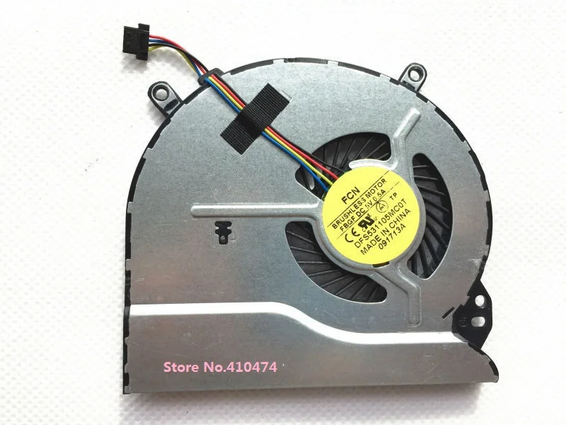 New Laptop CPU Cooling Fan for HP Pavilion Sleekbook 14 15 Series P/N 702746 001 697914 001