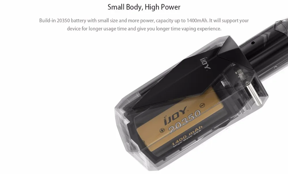 Original IJOY Diamond VPC Kit W 1400mAh Battery W 2ml VPC Unipod Tank Max 45W Electronic Cigarette Vape Kit Vs IJOY Avenger 01 (4)