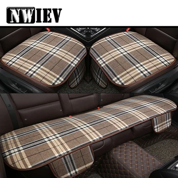 

NWIEV Car Automobiles Business Grid Seat Cushion Covers For Hyundai I30 IX35 Nissan Juke Toyota Corolla Avensis Rav4 Accessories