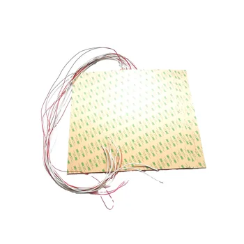 

375*375mm 230V 600W Silicone Heat Bed for 3d printer adhesive 1 side 100k thermistor 1000mm lead wire out from middle of 1 side