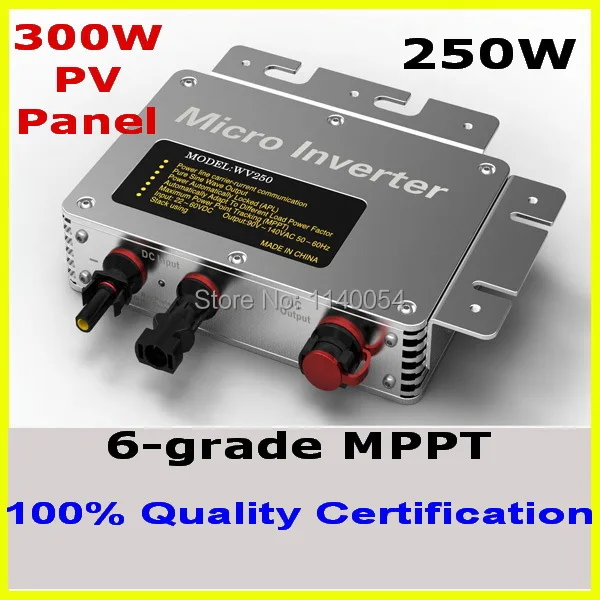 250W 22-50VDC Grid Tie Micro Inverter, 80-160V or 180-260VAC Pure Sine Wave Output MPPT Power Inverter for 300W 36V Solar Panel Wholesale Construction & Real Estate