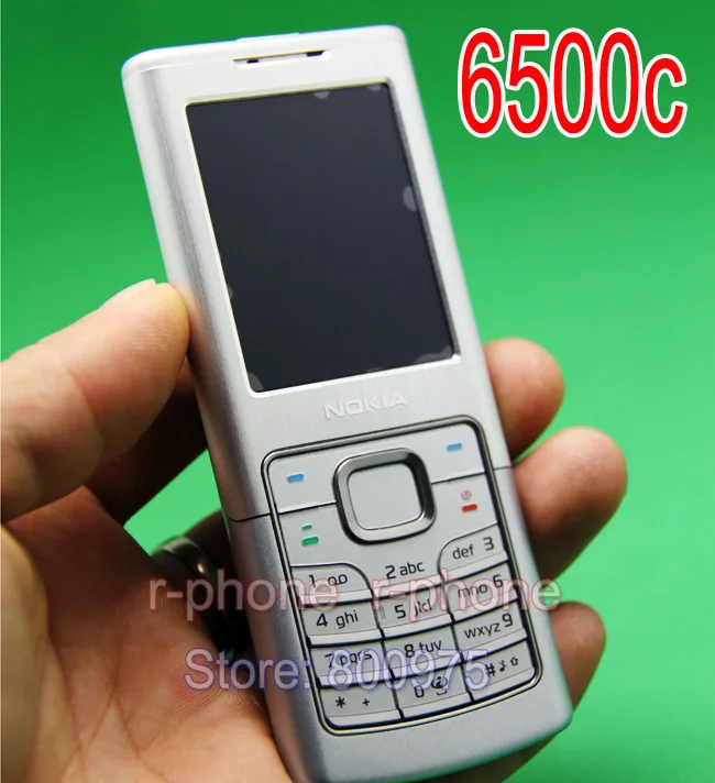 

Original Refurbished Nokia 6500c Classic Mobile Phone 3G Unlocked 6500 Cellphone & Silver & One year warranty