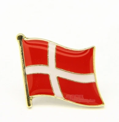 

National Flag Metal Lapel Pin Flag Pin denmark