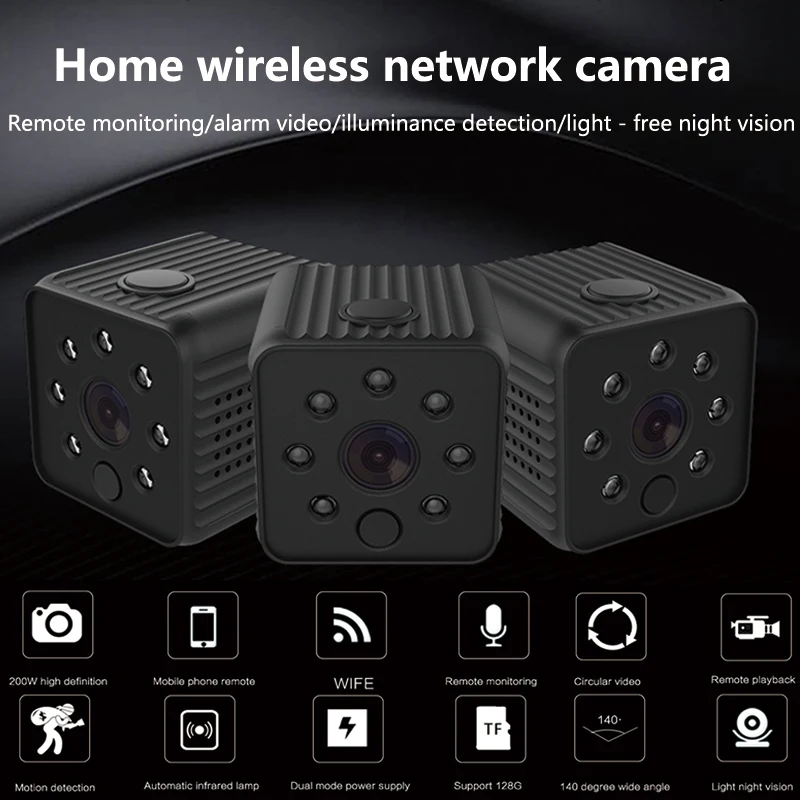 Youe светило 2018 новый веб-камера Wi-Fi Camcorders1080P небольшой мини Камера 12MP инфракрасный Ночное видение HD Digital Micro kamera Камера s