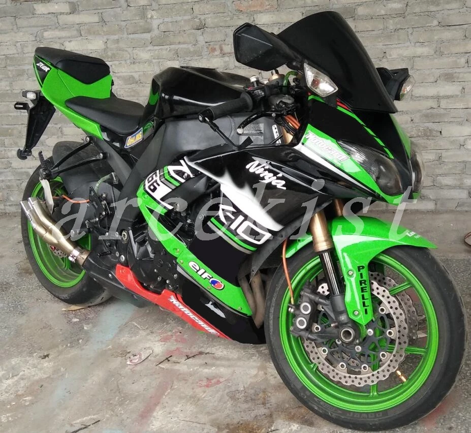 4 подарки ABS мотоцикл обтекатели комплект подходит для kawasaki Ninja ZX-10R ZX10R 2008 2009 2010 10R 08 09 10 Кузов Набор крутой стиль