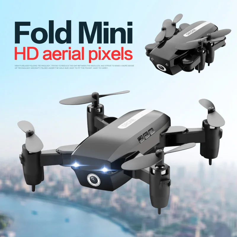 Мини Дроны с камерой HD складной WiFi FPV Карманный селфи Дрон Безголовый режим