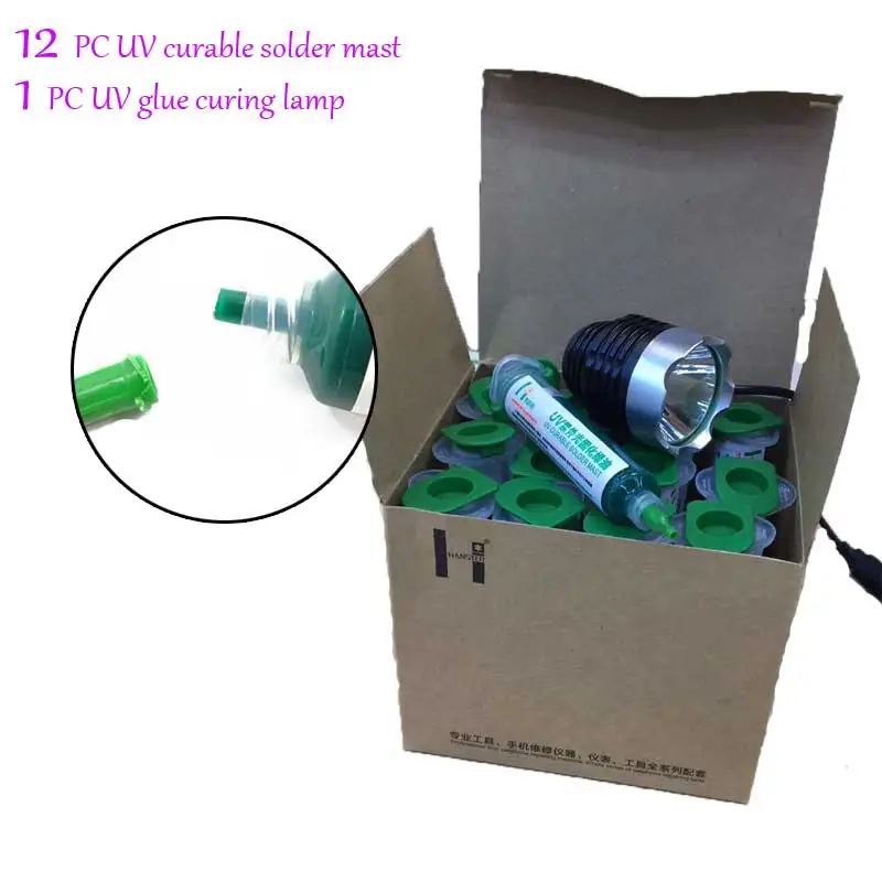 12 шт. 10 куб. См. УФ затвердевающая паяльная мачта|uv curable|uv pcbuv paint pcb |
