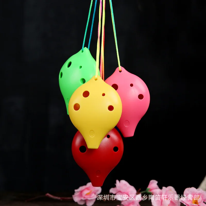  Plastic ocarina alto C 6 hole ocarina student beginner instrument The school shop ocarina Teaching  - 32957594579
