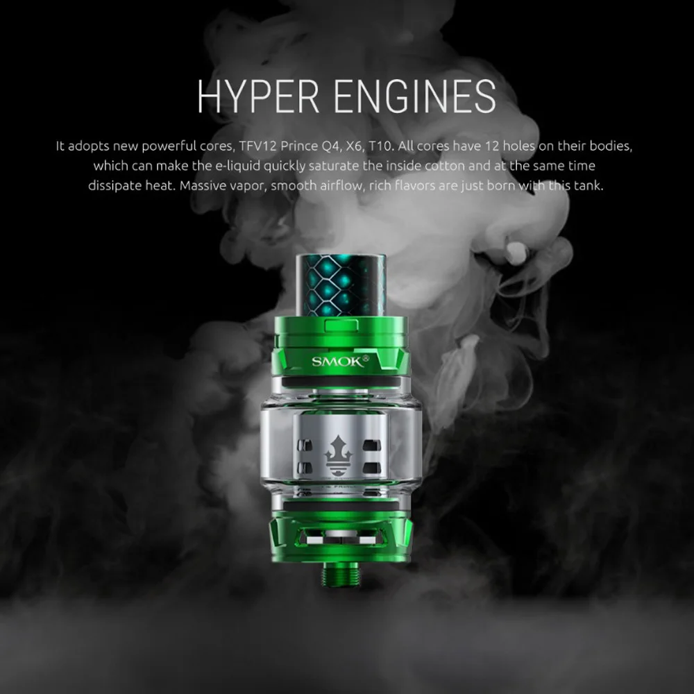 Original SMOK TFV12 PRINCE Atomizer with 8ml Capacity Top filling electronic cigarette TFV12 Prince tank VS SMOK TFV8 atomizer Original SMOK TFV12 PRINCE Atomizer with 8ml Capacity Top filling electronic cigarette TFV12 Prince tank VS SMOK TFV8 atomizer