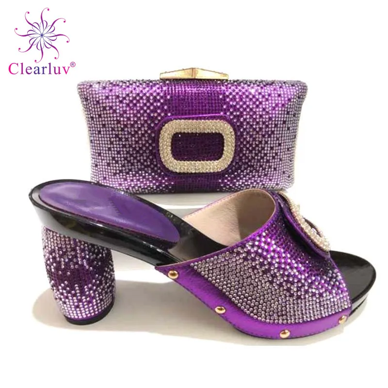 orange Dames Assortir pourpre Décoré Chaussures argent Arrivée Les jaune Strass Ensemble À rouge Noir Partie Femmes Sacs Pour Avec Correspondre Et Italiennes Nouvelle OAUgq