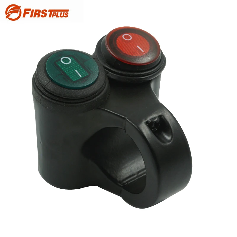 

Aluminum Motorcycle Handlebar Double Control Button Switch Headlight Hazard Brake Fog Light ON OFF Switches With Indicator Light