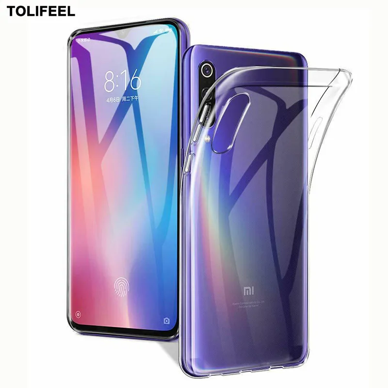 Силиконовый чехол для Xiaomi Mi9 роскошный мягкий из ТПУ Mi 9 SE ударопрочный прозрачный