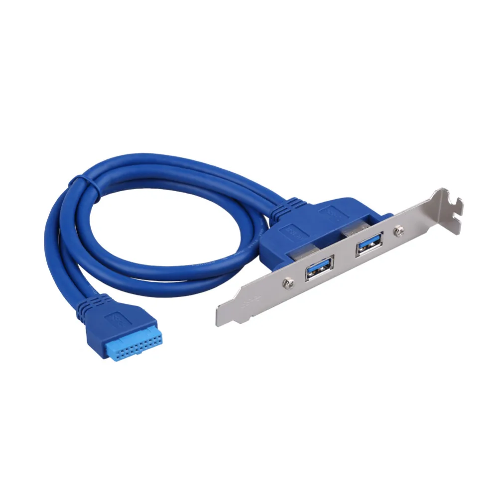 

2 Port USB 3.0 Type A Female To Motherboard Header Adapter Bracket Cable 20-Pin Header F/2AF PCI