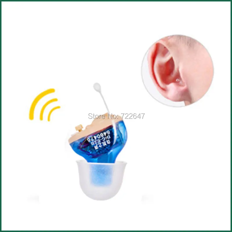 left-ear cic hearing aid invisible