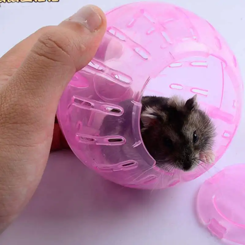 lower price  Having Fun Colorful Pet Playing Toy Hamster Gerbil Rat Plastic Exercise Small Mini Ball Toys