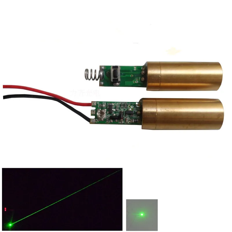 532nm зеленый лазерный модуль лазерная головка лампа устройство в виде трубки реквизит для сцены точка лазерное позиционирование прицел 30 мВт