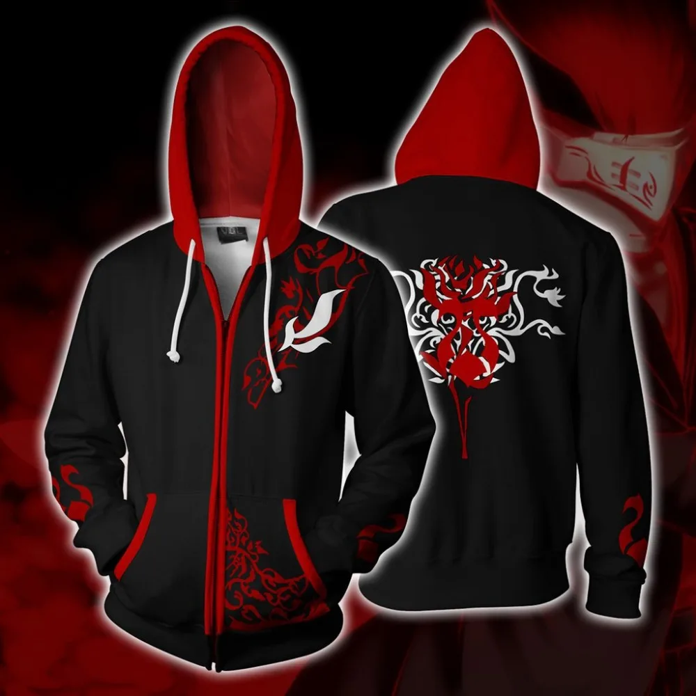 

RWBY Crescent Rose Costume Cosplay Anime Hoodie Sweatshirt Jacket Coats Men Women New