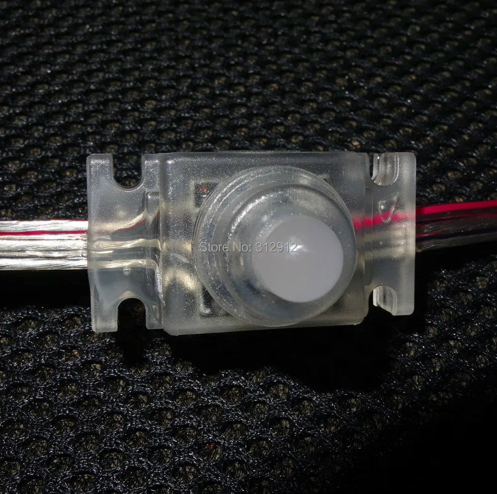 50 узлов DC12V WS2811 светодиодный technicolor пикселей; IP68; С Заполнение эпоксидной смолой; прозрачный материал, поликарбонат и чистый провод