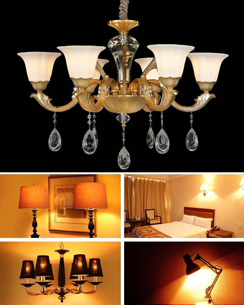 8W 12W 16W LED Corn Light E14 E27 SMD2835 AC220V Household Decorative Chandelier Table Lamp (2)