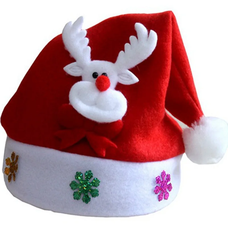 Рождественские шапки Gorro Navidad, Рождественская шапка для взрослых, шапка Санты, украшение на год, Рождественские предложения