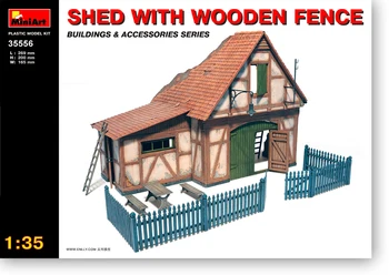 

1/35 Fence SHED WITH WOODEN FENCE 35556