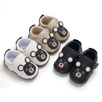 

Lovely Newborn Baby Boy Girl Shoes Cartoon Bear Soft Sole Shoes Toddler Kids Anti Slip First Wlalkers Train Shoes Baby