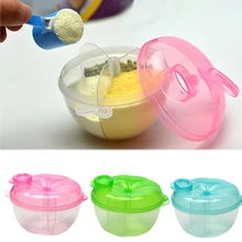 Portable Baby Toddler Milk Powder Formula Container Case Food Storage Feeding Box 3 Lattice Convenient