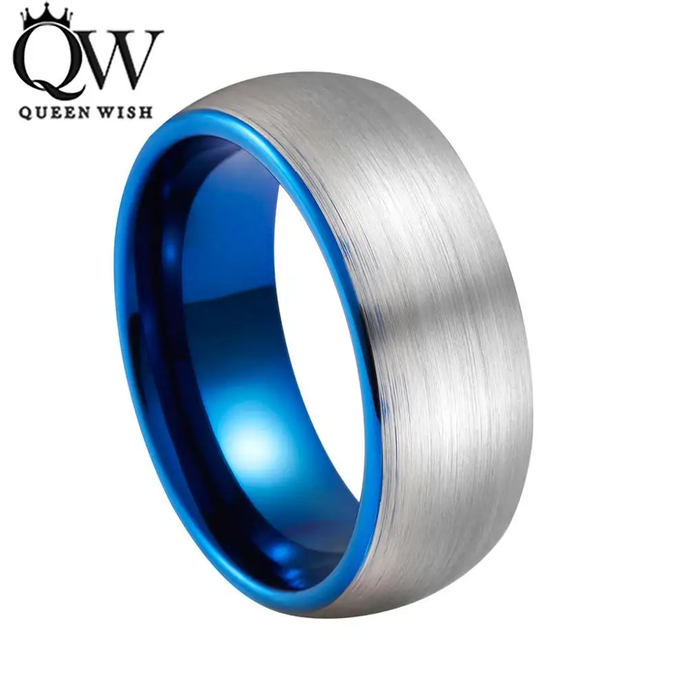 Buy Queenwish Tungsten Carbide Wedding Rings Silver