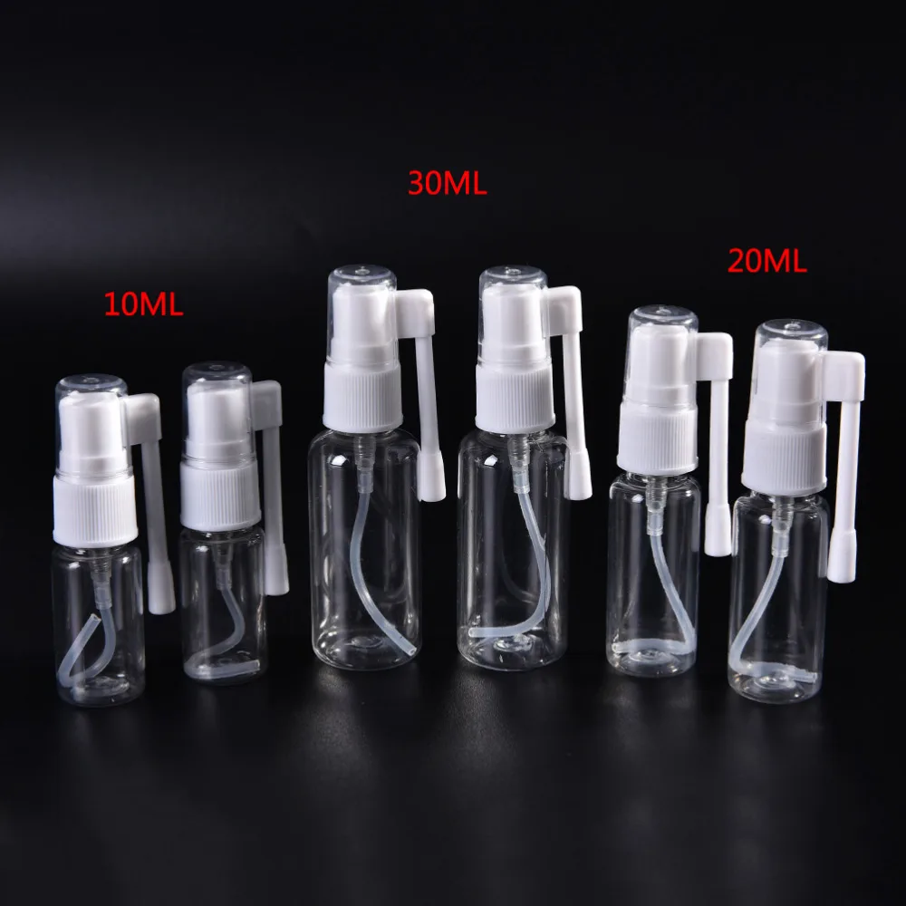 2Pcs Plastic Medical Spray Bottle Travel Portable Rhinitis Spray Bottle Refillable Bottle Tools 10ml 20ml 30ml