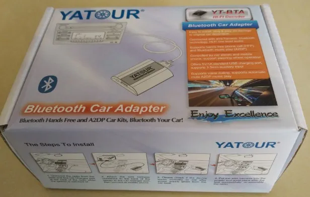Yatour YT-BTA Bluetooth пульт дистанционного управления для Yatour Bluetooth автомобильный адаптер с handfree A2DP воспроизведение музыки