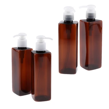 

8.5-Ounce Empty PET Plastic Bottles with Top Press Cap (4-pack)