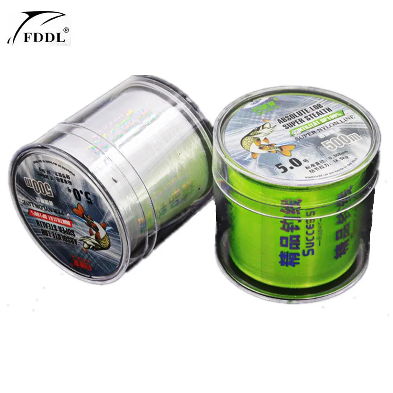 FDDL Brand Good Quality 500M Super Strong Nylon Fishing Line