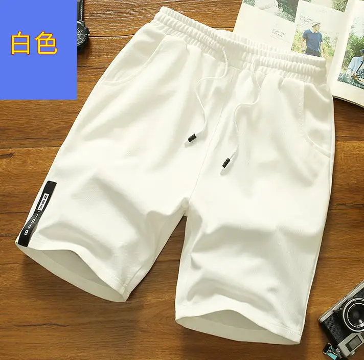 Zogaa Лето Для мужчин модный бренд Фитнес удобные дышащие Рубашки домашние Тренировки Человек модные короткие Bodybuiding шорты - Цвет: Белый