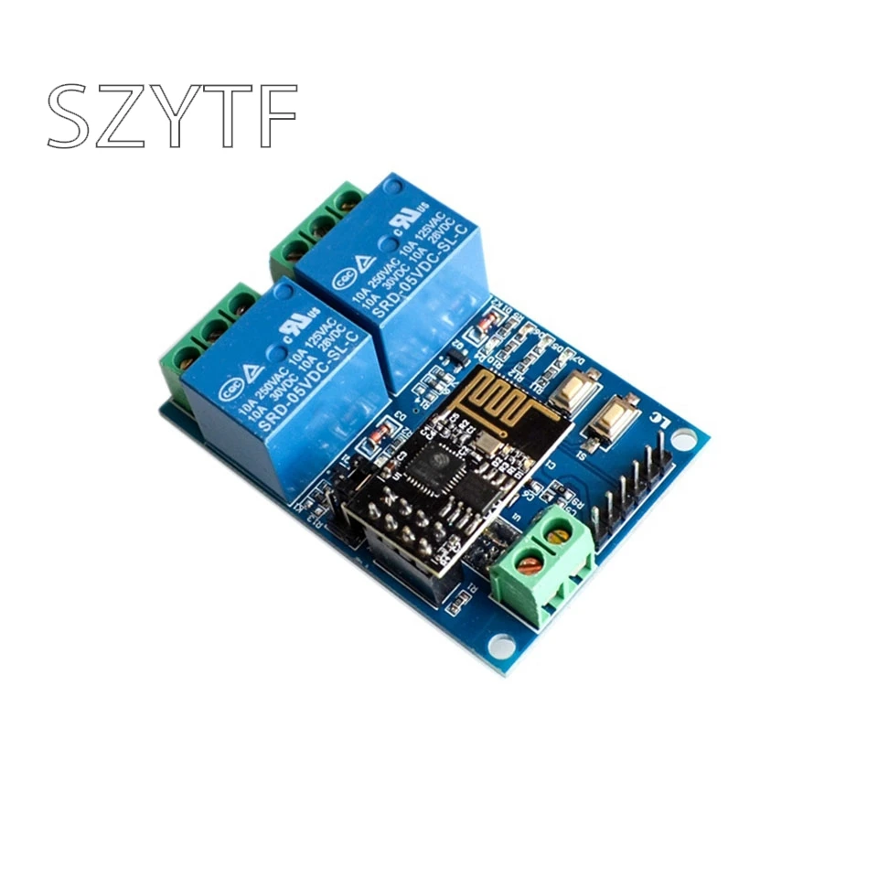 

5V ESP8266 Dual WiFi Relay IoT Smart Home Mobile APP Remote Switch