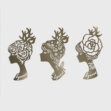 Высококачественные красивые закладки segnalibro леди 10,5*5 см* 0,5 мм 3 дизайна доступные металлические закладки