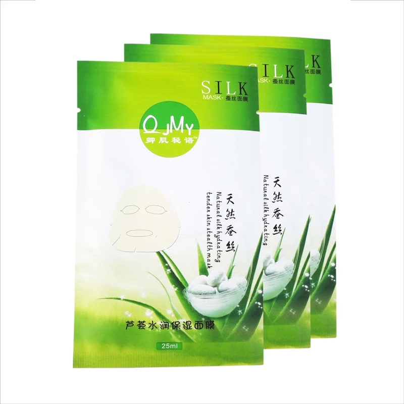 1Pcs Aloe Vera Mask For The Face Care Acne Silk Whitening Moisturizing