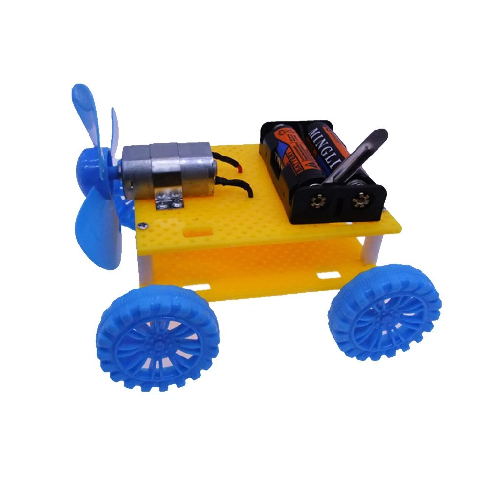 DIY четырехколесный привод автомобиля двухслойная ветровая мощность автомобиля пластиковая Шестерня ремесло детская креативная игрушка модель автомобиля аксессуары набор инструментов