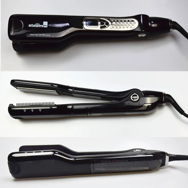 

Electric Steam Hair Straightener iron Professional Personalized Steampod LCD Hair Straightener with Comb Fast Hair Styling Tools