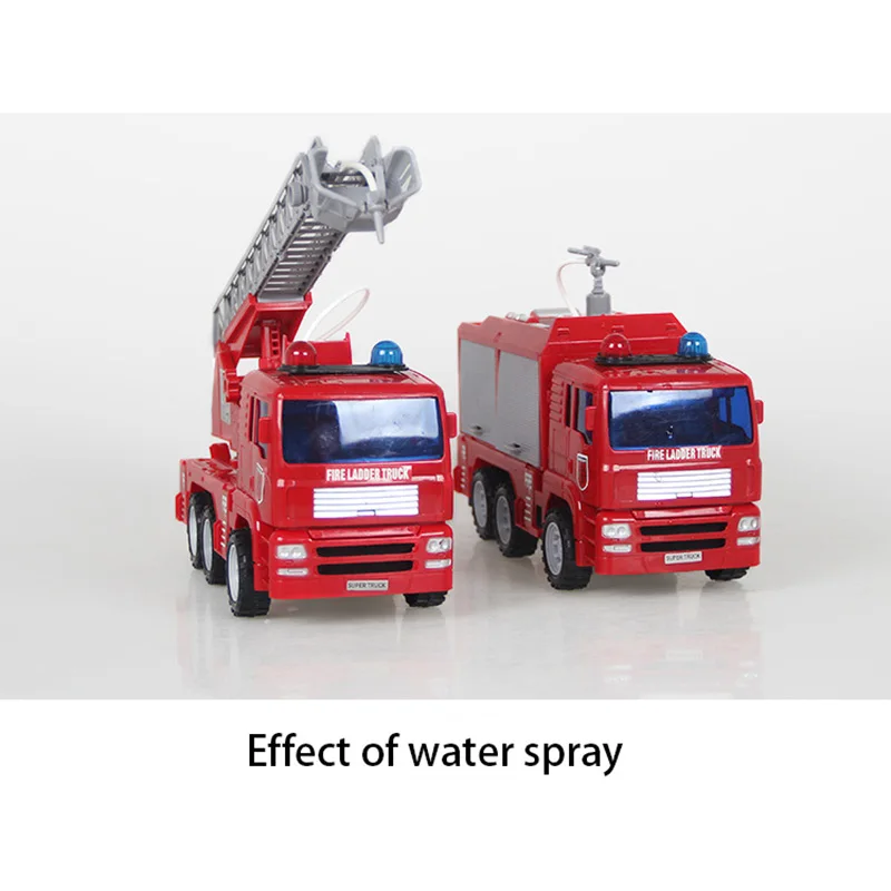Брызг воды игрушка грузовик Firetruck высокая моделирования с пожарным огнем