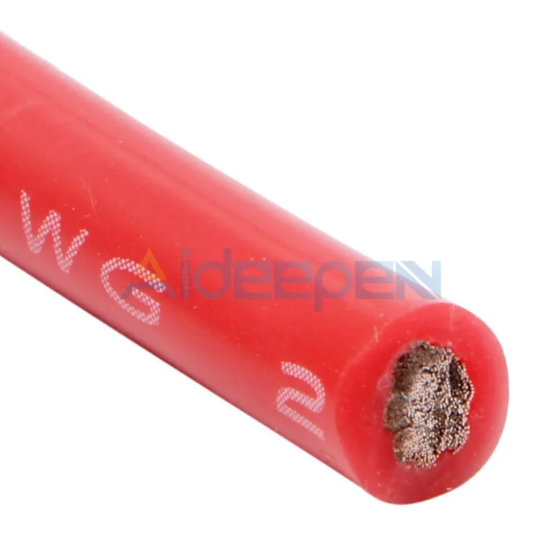 2 м 10/12/14/16 Калибр провод электрический 14AWG 16AWG мягкий силиконовый кабель