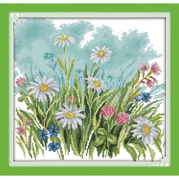 

Everlasting love The wild flowers chinese Cross stitch kits Ecological cotton clear stamped printed 14C DIY Christmas decoration