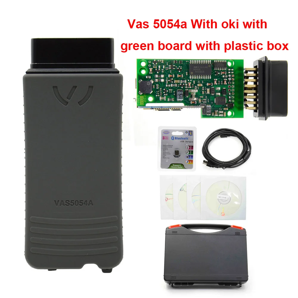 

Best VAS5054A OKI Chip Newest ODIS 4.41 With Keygen VAS5054 Bluetooth VAS 5054A VAS 5054 Support UDS Protocol with Plastic Box