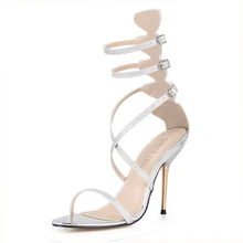 Brand New Gladiator High Heels Women Sandals Sexy Ankle-Strap Women Shoes Glitter Wedding Party Shoes Rome Women Pumps 3845C-6c цена Brand New Gladiator High Heels Women Sandals Sexy Ankle-Strap Women Shoes Glitter Wedding Party Shoes Rome Women Pumps 3845C-6c цены онлайн